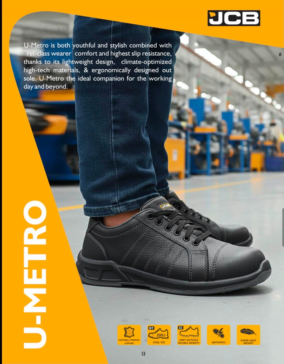 U-Metro youthful safety sneaker