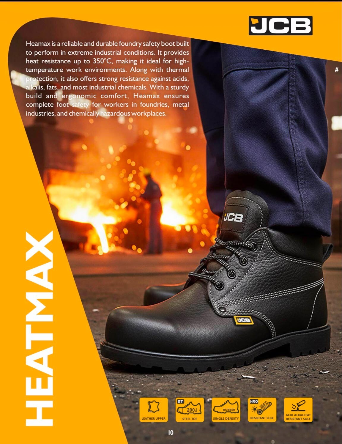 Heatmax foundry safety boot